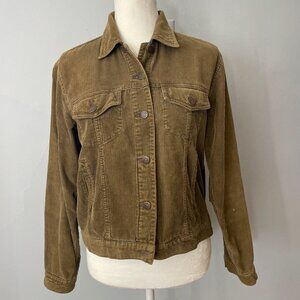 J. Crew Women's Brown Corduroy Trucker Jacket - Size S